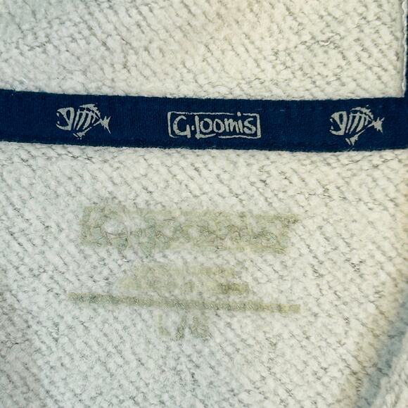 G Loomis Mens L Hoodie Fishing Heather Gray Stars Stripes - Picture 5 of 8